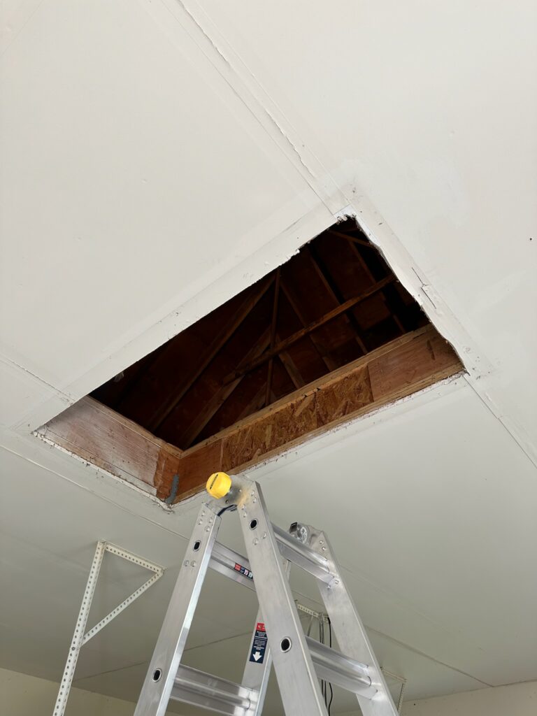 Garage Attic Ladder Replacement for a High Ceiling: When Others Said No, Atticcraft Said Let’s Do It
