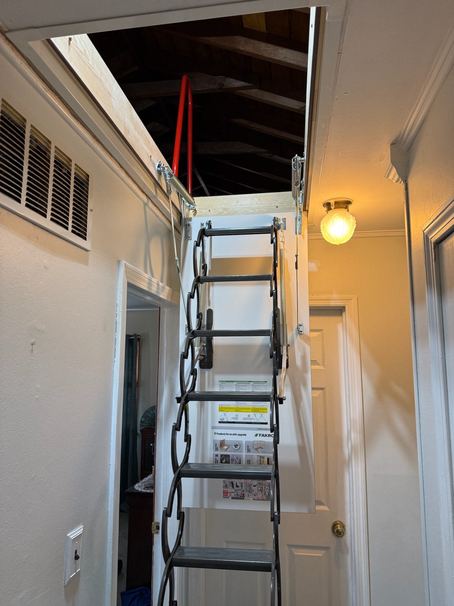 A Safer Attic Solution After Hip Surgery: Installing a Steel Scissor Attic Ladder in South Plainfield, NJ